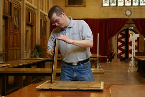 Cheltenham College 橡木板背面精密加工施工证据
